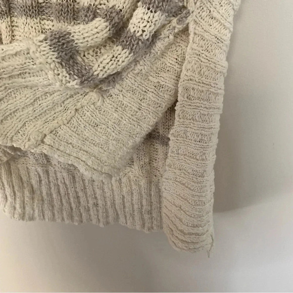 Free People  Chunky Knit Striped Shirt XS - Picture 6 of 9